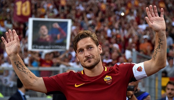 Francesco Totti po svém posledním zápase.