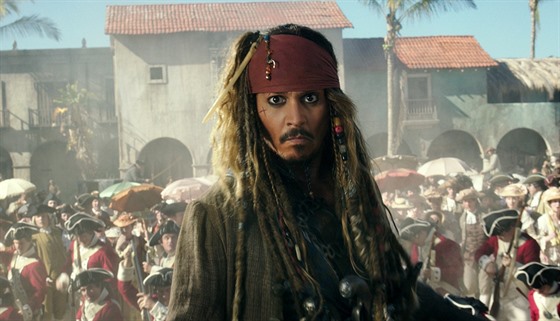 Johnny Depp ve filmu Piráti z Karibiku: Salazarova pomsta..