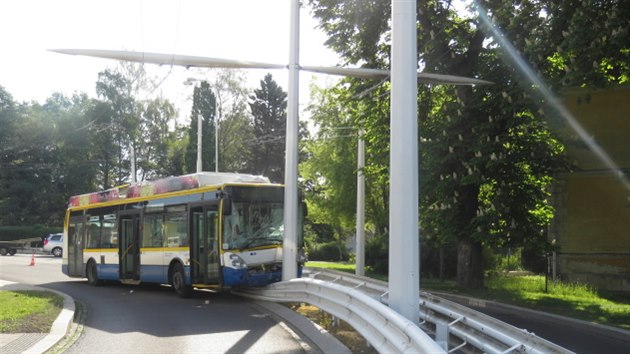 Nehoda trolejbusu v Marinskch Lznch.