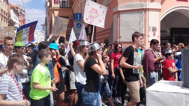 Majálesový průvod v Českých Budějovicích (26. května 2017)