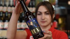 Lvovský pivovar Pravda nabízí pivo značky Trump. Lvovský pivovar Pravda nabízí pivo značky Trump.