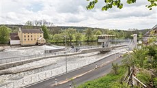 Na hněvkovickém jezu u Týna nad Vltavou otevřeli novou plavební komoru. Na hněvkovickém jezu u Týna nad Vltavou otevřeli novou plavební komoru.