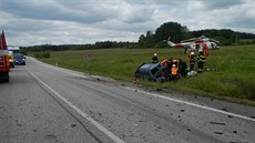 Tragický stet dvou voz BMW u Bujanova.