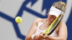 Barbora Krejčíková ve čtvrtfinále turnaje v Norimberku. Barbora Krejčíková ve čtvrtfinále turnaje v Norimberku.