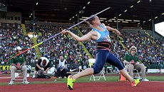 Tajana Chaladoviová na mítinku Diamantové ligy v Eugene.