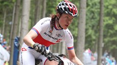 Barbora Průdková na trati závodu Světového poháru v kategorii do 23 let v Novém... Barbora Průdková na trati závodu Světového poháru v kategorii do 23 let v Novém...