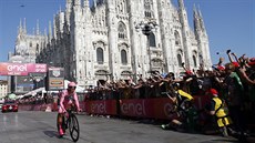 Nairo Quintana bhem závrené etapy Gira