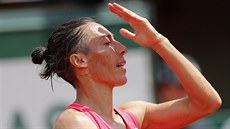 Zklamaná Francesca Schiavoneová v 1. kole Roland Garros