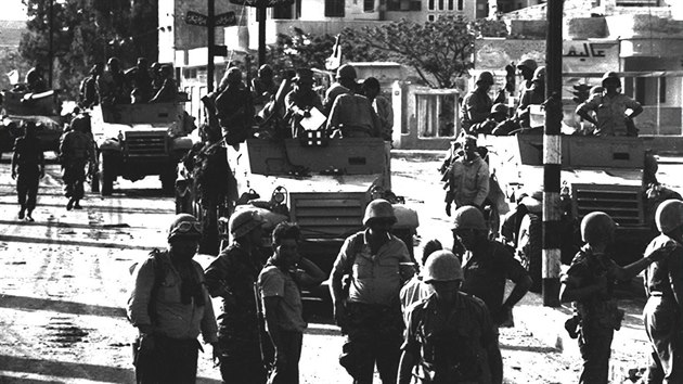7. ervna 1967 izraelt vojci vstupuj do Gazy.