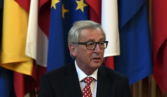 Pedseda Evropské komise Jean-Claude Juncker na slavnostním zasedání v praském...