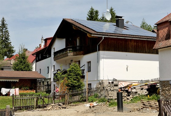 Fotovoltaická elektrárna na rodinném dom manel Vobrových v elezné Rud