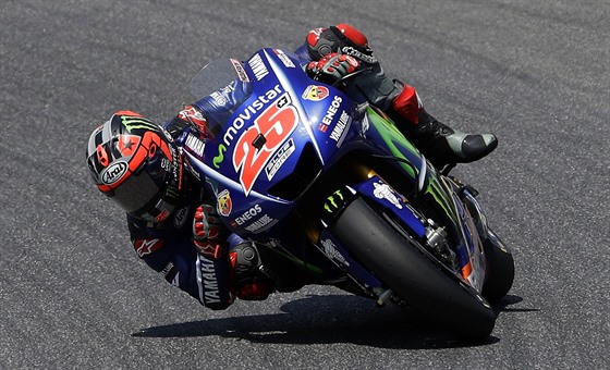 Maverick Viales na okruhu v Mugellu.