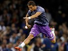 Cristiano Ronaldo stílí bhem rozcviky ped finálovým zápasem Ligy mistr...