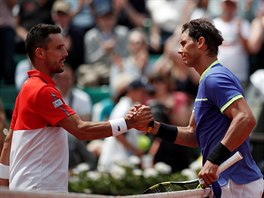 Rafael Nadal porazil ve tvrtm kole Roland Garros Roberta Bautistu Aguta.