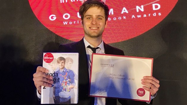 Martin koda na vyhlaovn cen prestin soute Gourmand Cookbook Awards v n.