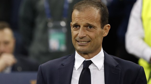 Massimiliano Allegri, trenr Juvetusu bhem  finle Ligy mistr proti Realu Madrid.