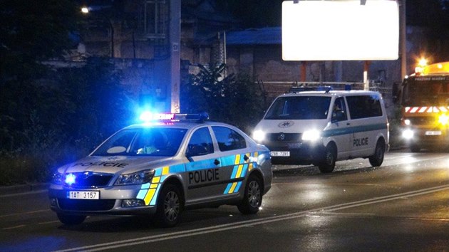 Chodec pebhal na Smchov pes silnici, srazilo ho auto. Stet nepeil (8.6.2017).