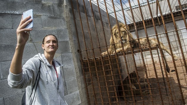 SELFIE? Petra Kulichov se fot v Bioparku tt u lv.