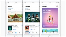 Nový App Store v systému iOS 11 pro iPhone.