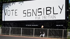 Jeden z volebních plakát v Londýn (7. ervna 2017)