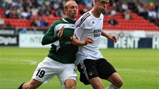 NOROVÉ DO PLZNĚ. Útočník Markus Henriksen z Rosenborgu Trondheim (v bílém)... NOROVÉ DO PLZNĚ. Útočník Markus Henriksen z Rosenborgu Trondheim (v bílém)...