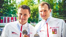 Joná Kapar (vlevo) s Markem indlerem si na mistrovství Evropy dojeli pro...