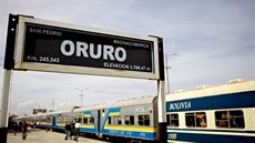 Železniční stanice v bolivijském Oruro je ve výšce 3 706 metrů nad mořem. Železniční stanice v bolivijském Oruro je ve výšce 3 706 metrů nad mořem.