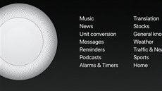 Apple HomePod je domácí digitální asistent ídící se pomrn irokou kálou...