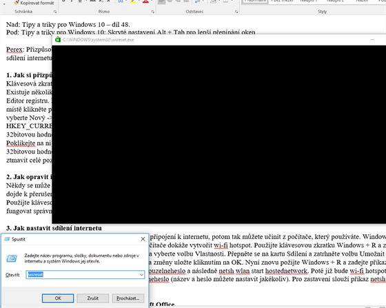Tipy a triky pro Windows 10