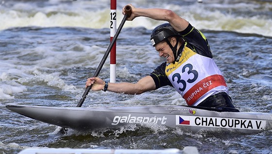 Václav Chaloupka bhem semifinále Svtového poháru v Praze