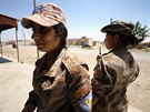 Bojovnice SDF v Rakká (14. ervna 2017)