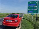Nad Szombathély se nedaleko obce Vép napojujeme na novou dálnici M86 smr...