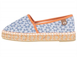 Oranove-modr espadrilky s kvtinami, www.zoot.cz, 899 K