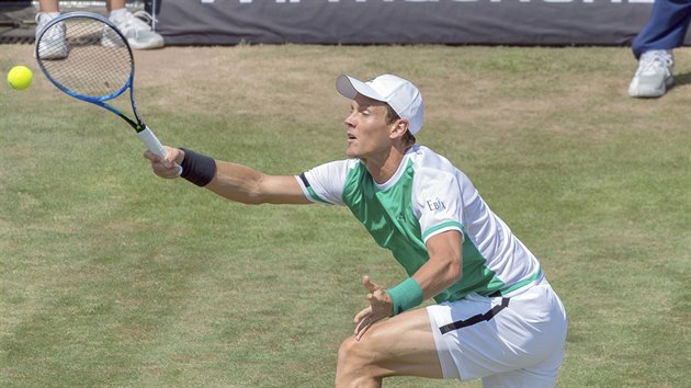 Tom Berdych na turnaji ve Stuttgartu