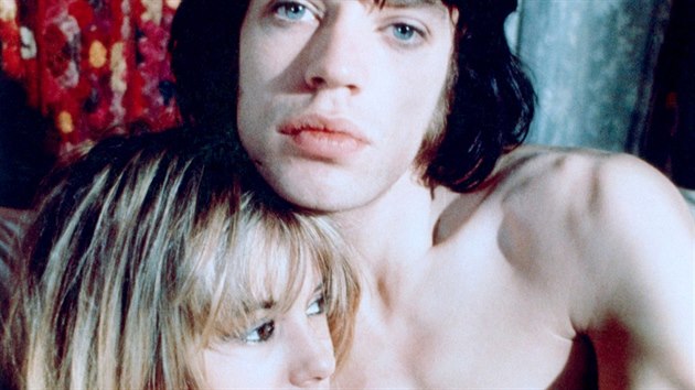 Mick Jagger a Anita Pallenbergov na snmku z roku 1970