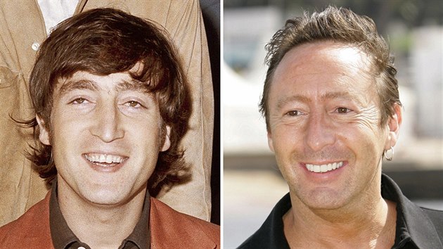 John Lennon a jeho syn Julian Lennon