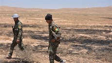 Jednotky Lidových mobilizaních sil (PMF) v Iráku. (12.6. 2017)