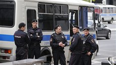 Policisté v centru Moskvy (12.6.2017). Policisté v centru Moskvy (12.6.2017).