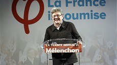 Jean-Luc Mélenchon oslavuje úspch své strany v parlamentních volbách. (18. 6....