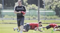 Trenér Pavel Vrba na tréninku fotbalist Plzn, archivní foto. 