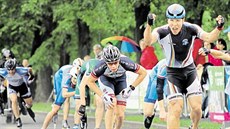 Závod Světového poháru v in-line bruslení v Ostravě vyhrál Venezuelan Alexander... Závod Světového poháru v in-line bruslení v Ostravě vyhrál Venezuelan Alexander...