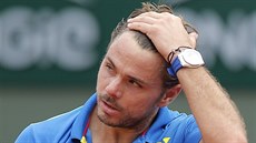 Zklamaný Stan Wawrinka. Zklamaný Stan Wawrinka.