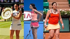 Marion Bartoliová v roce 2013, kdy vyhrála Wimbledon, v roce 2016, kdy výrazně... Marion Bartoliová v roce 2013, kdy vyhrála Wimbledon, v roce 2016, kdy výrazně...