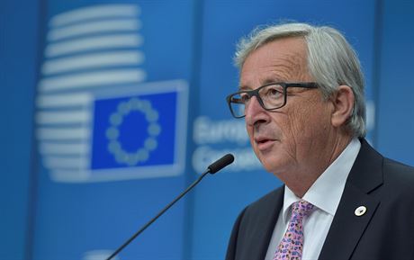 Jean-Claude Juncker na summitu Evropské unie v Bruselu (23. ervna 2017)