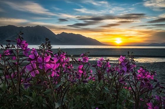 Jezero Kluane (v jazyce uon LuAn Mün  jezero s mnoha rybami), je...