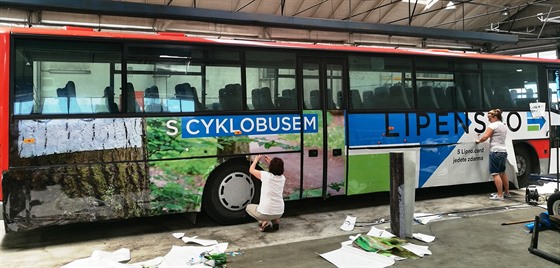 Na Lipensku budou vozit cyklisty speciáln polepené autobusy.