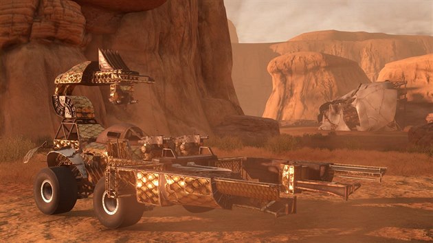 Crossout je multiplayerová hra, v níž si můžete vytvořit libovolné vozítko, s... Crossout je multiplayerová hra, v níž si můžete vytvořit libovolné vozítko, s...