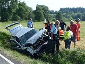 Vážná dopravní nehoda u Mariánských Lázní. Vážná dopravní nehoda u Mariánských Lázní.