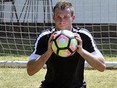Ondřej Kolář během tréninku v Nymburce, kde jsou nyní fotbalisté Slovanu na... Ondřej Kolář během tréninku v Nymburce, kde jsou nyní fotbalisté Slovanu na...