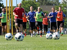 Fotbalist Olomouce na zatku letn ppravy.